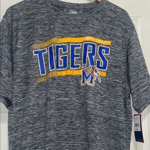 Martin County Tigers Heather Gray RA Performance T-Shirt Sz L new